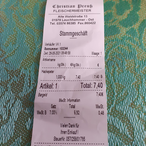 Fleischerei Preuß - Visual