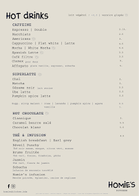 Menu Homie's Kitchen Bordeaux Page 2