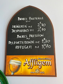 Menu La Chaumière Page 1