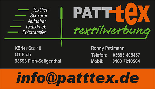 PATTtex Arbeitskleidung, Berufsmode, Textilwerbung