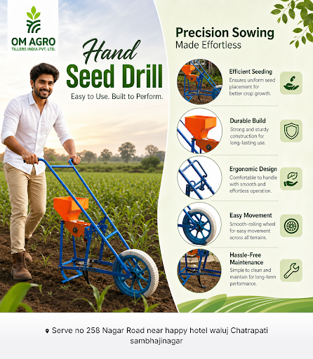 Om Agro Equipments offers reliable hand seed drills and used farm equipment to enhance planting e… post image