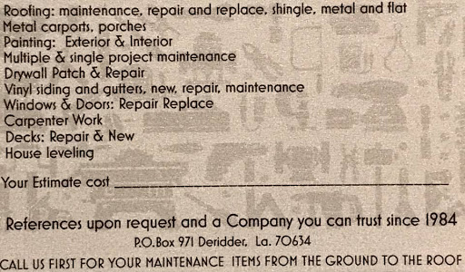 Deridder Construction & Handyman Services LLC