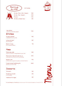 Menu Bistrot L’un Sans L’autre Page 1