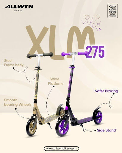 Ride into style and safety with the Allwyn XLM 275! Featuring a steel frame body, smooth wheels,… post image