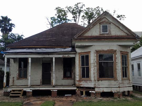 Houston home being repaired and remodeled