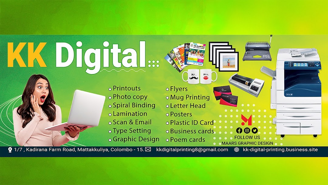 kk Digital Printing Mattakkuliya - Digital Printing and Mattakkuliya, Colombo - 15