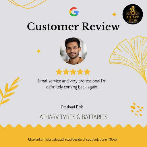 Prashant Dixit raves about his exceptional experience at ATHARV TYRES & BATTARIES in Pune! He lov… post image