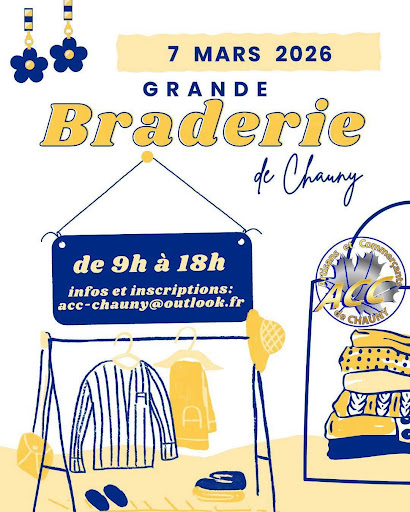 Venez profiter de la grande braderie de CHAUNY  le samedi 7 Mars ! de 9h à 18h . 

Des offres exceptionnelles vous attendent sur une large sélection d’articles. C’est le moment idéal pour faire de bonnes affaires tout en passant un agréable moment en magasin. Invitez vos amis et votre famille, il y en aura pour tous les goûts ! Ne manquez pas cet événement convivial et chaleureux. Rendez-vous samedi !
