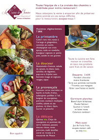 Menu La Croisée des Chemins Page 1