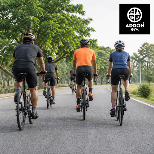 Boost your heart health and energy levels with fun, high-intensity group cycling sessions at ADDO… post image