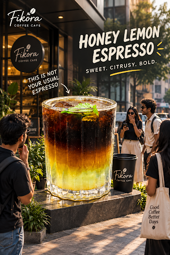 A refreshing blend of butterfly pea tea, ice, honey, fresh lemon and water, topped with a bold sh… post image