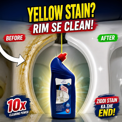 Toilet Rim Ke Ziddi Yellow Stains? 🚽✨ post image