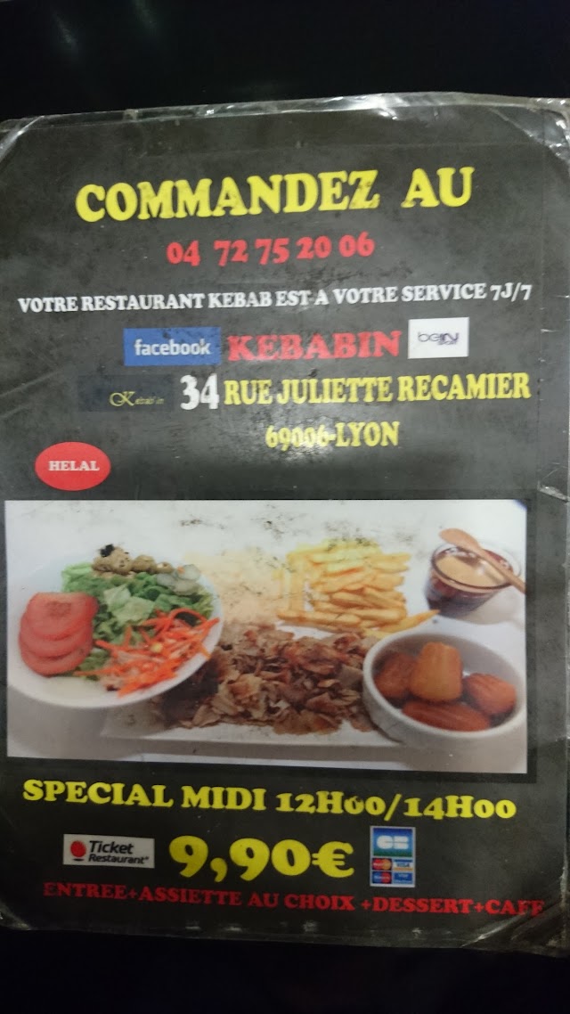 Kebab' in (élu meilleur Kebab de Lyon)