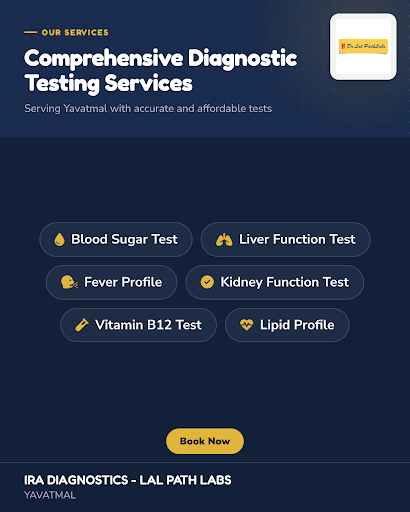 IRA DIAGNOSTICS - LAL PATH LABS in YAVATMAL offers accurate blood tests including Blood Sugar, Li… post image