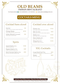 Menu Restaurant Indian Old Beams Saint-Séverin Page 4