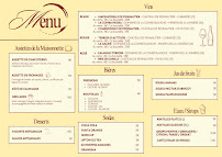 Menu La Guinguette de la Maisonnette Page 1
