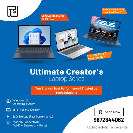 At Techno Solutions, discover a wide range of laptops with expert guidance and dependable service… post image