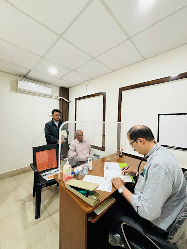 Doing consultation with one of my patients. post image