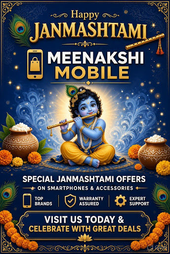 Visit Meenakshi Mobile today and make this Janmashtami extra special with the perfect tech gift f… post image