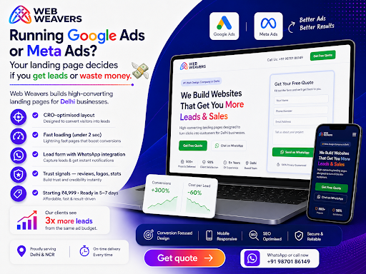 Running Google Ads or Meta Ads? Your landing page decides if you get leads or waste money. 💸 post image