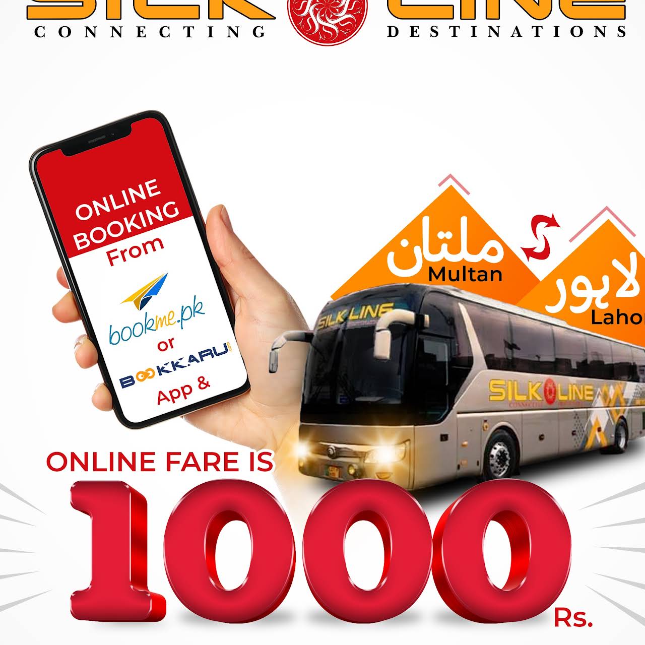 Silk Line Bus Service Transportation Service in Multan