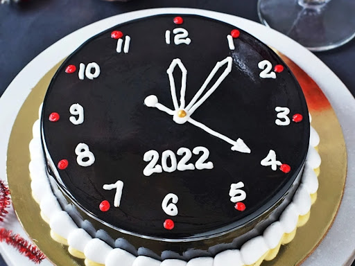 New year theme cake post image