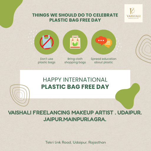 Happy International Plastic Bag Free Day! As a responsible makeup artist in Udaipur, I'm committe… post image