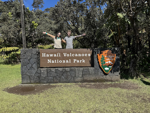 Hawaii Volcano National Park Road Sign Logo
