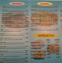Menu Kebab Express Page 1