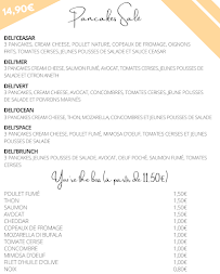 Menu Delicious Pancakes Page 1