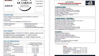 Menu Le Garage - Restaurant & Station Service Page 3
