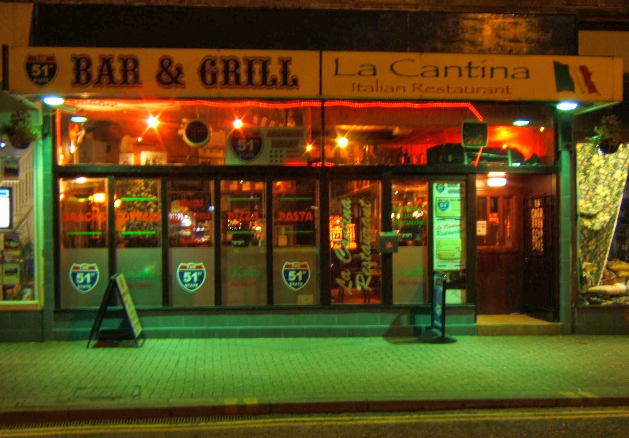 The 51st State and La Cantina Restaurant