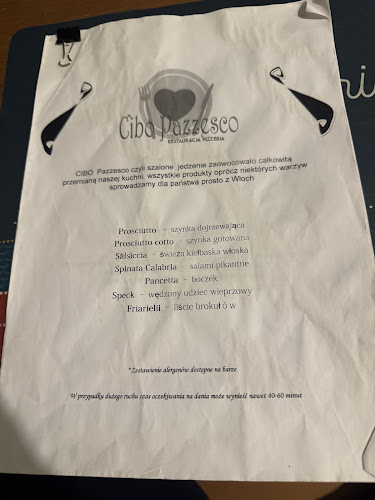 Comentarii opinii despre Cibo Pazzesco