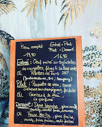 Menu Chez Elles Café-Bar-Restaurant Tavers Page 2
