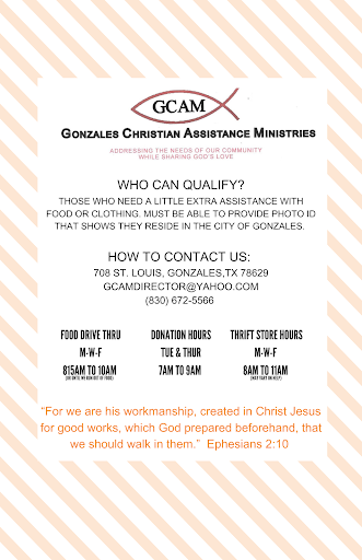 Gonzales Christian Assistance - Thumbnail