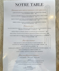 Menu Les 5 Frères Page 1