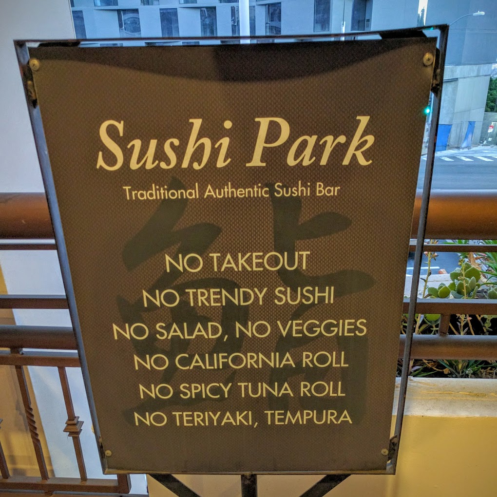 Sushi Park Los Angeles 