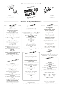 Menu Brasserie Bouillon Baratte : Institution Lyonnaise Page 7