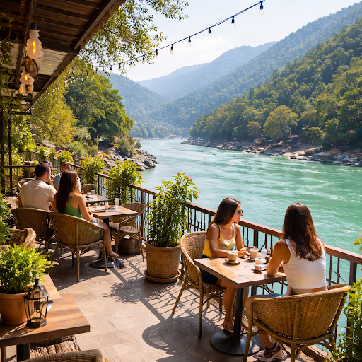 Imagine sipping your favourite coffee while feeling the cool Ganga breeze and watching the river…