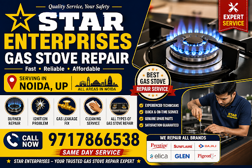 best gas stove repair in Noida your door step reasonable price hygienic technician please any gas… post image