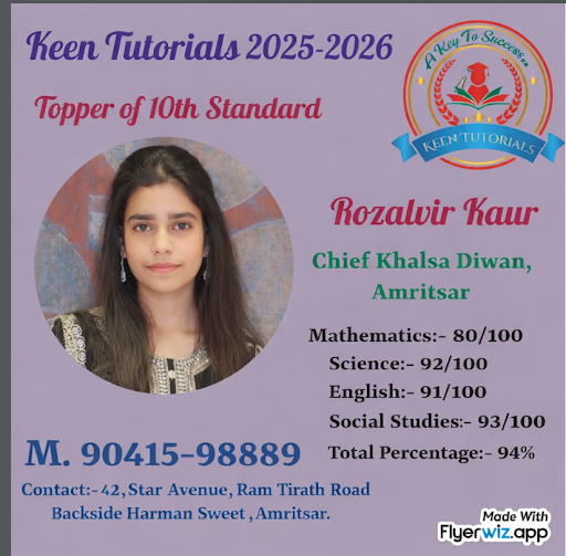 🎉 Proud Moment for KEEN TUTORIALS! Our students have achieved शानदार results in 10th Board 2025–…