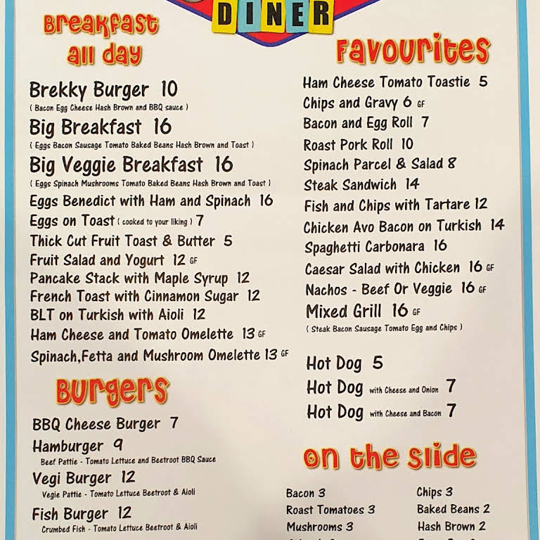 Metro diner menu deals