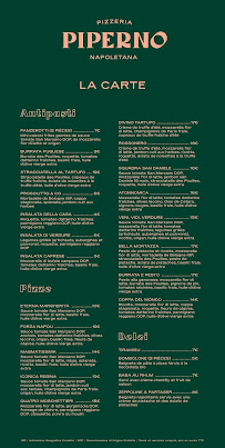 Menu Piperno Saint-Etienne Page 2