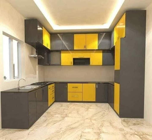 No 1 kitchen . green Gold plywood high quality gross finish post image