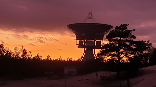 Irbene radio telescope visitor center
