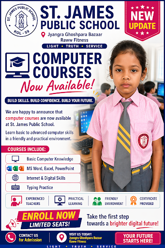We are happy to announce that computer courses are now available at our school. post image