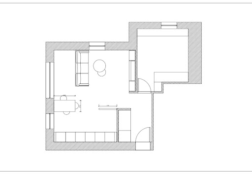 42 m².Un défi :faire tenir un salon, une vraie...