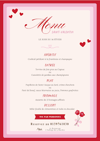 Menu Auberge des Trois Marches. Page 3