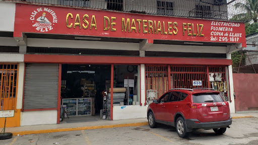 Casa de materiales feliz