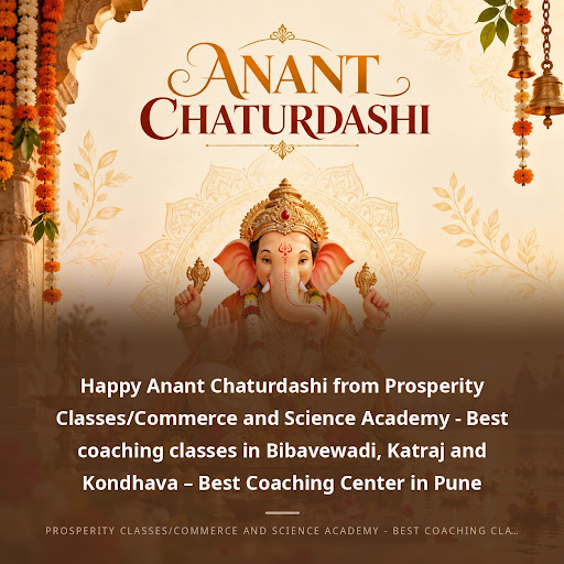 Happy Anant Chaturdashi from Prosperity Classes/Commerce and Science Academy - Best coaching clas… post image